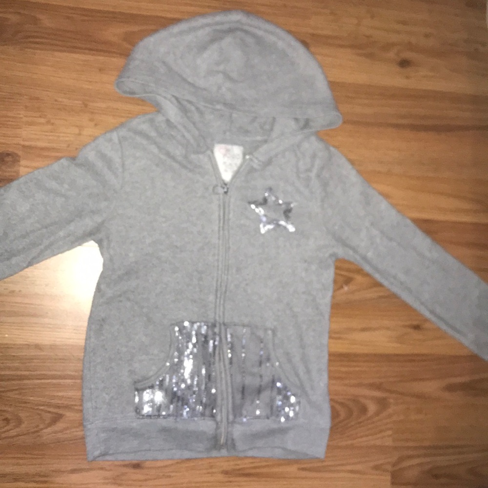 Est. 1989 place grey glitter jacket